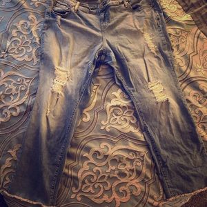 Torrid Light Wash Distressed Jeans
